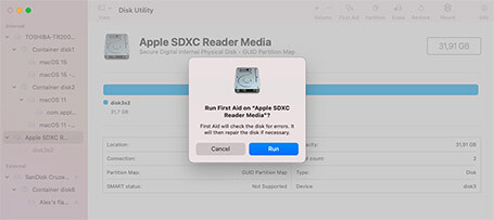fix SD card corruption on Mac