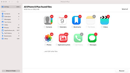 Use Data Recovery Software to recover photos from IPhone