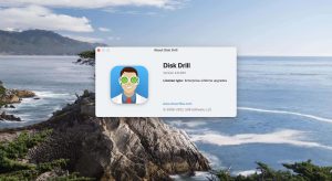 disk drill for mac about window