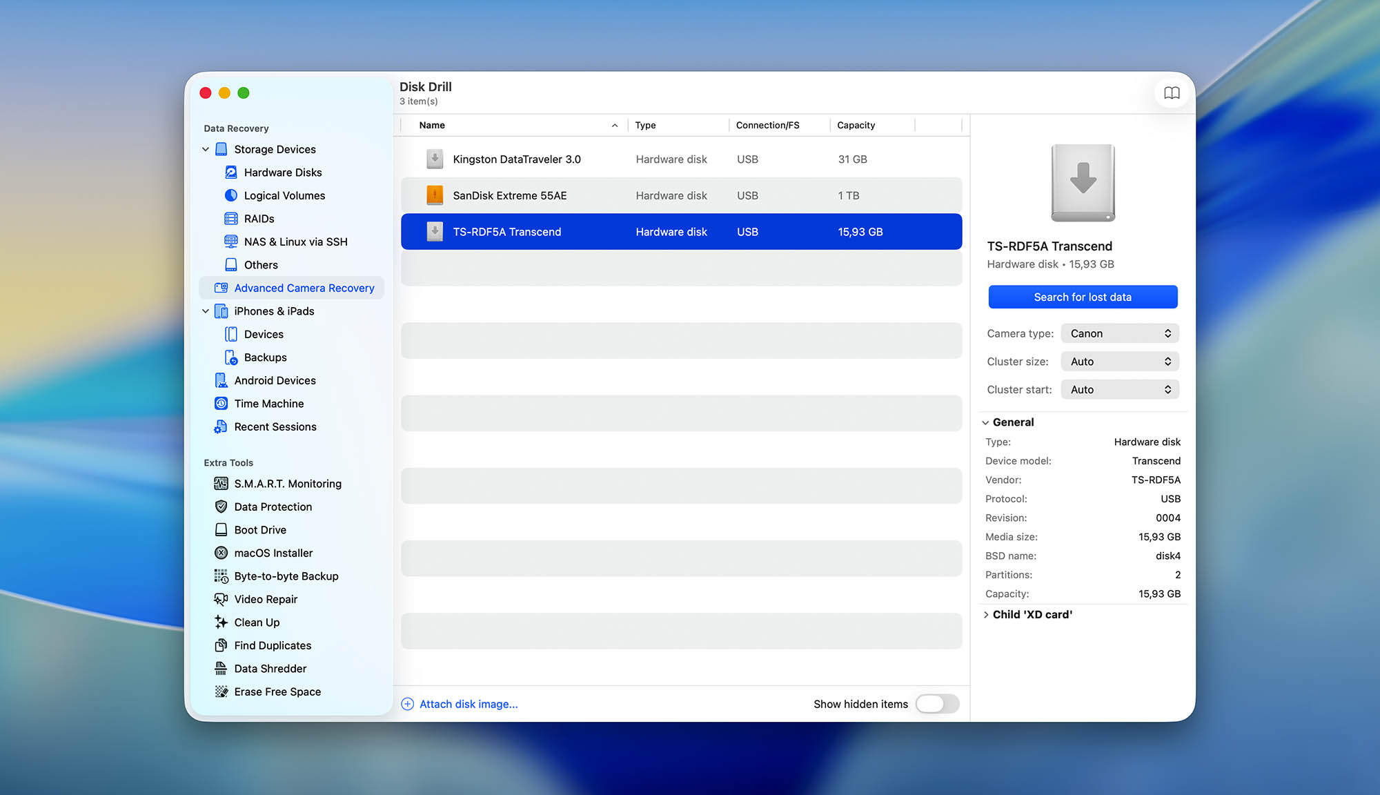 disk drill for mac advanced camera recovery module