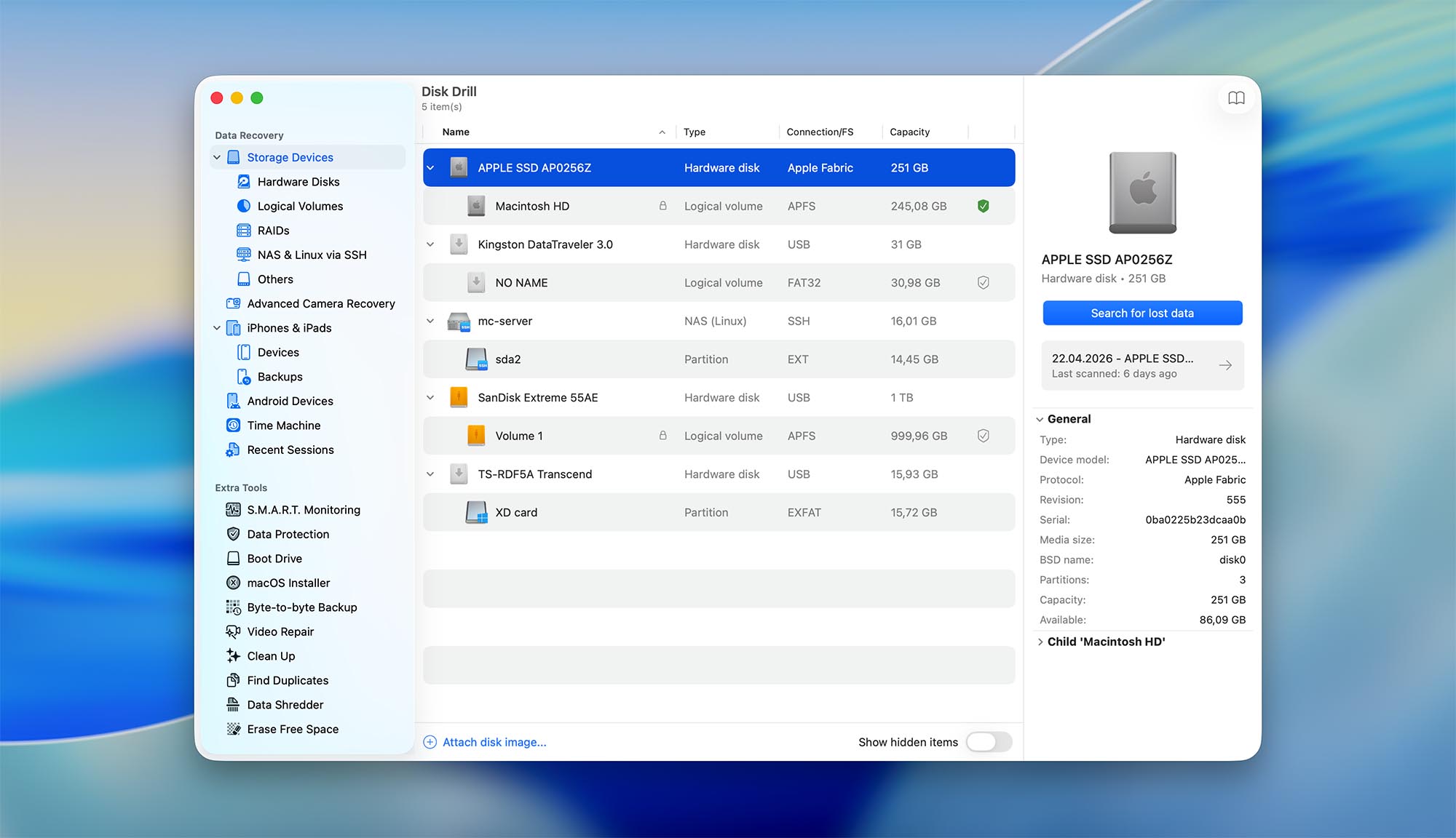 disk drill for mac data recovery software