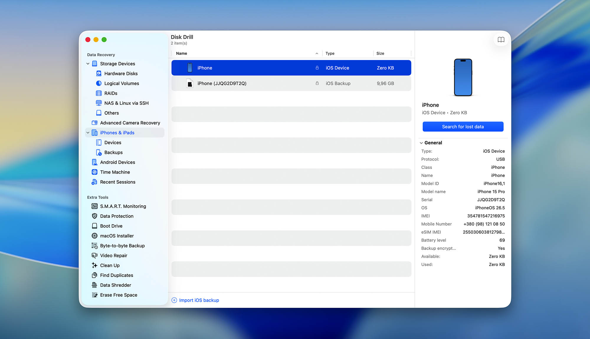 disk drill for mac iphone ipad recovery