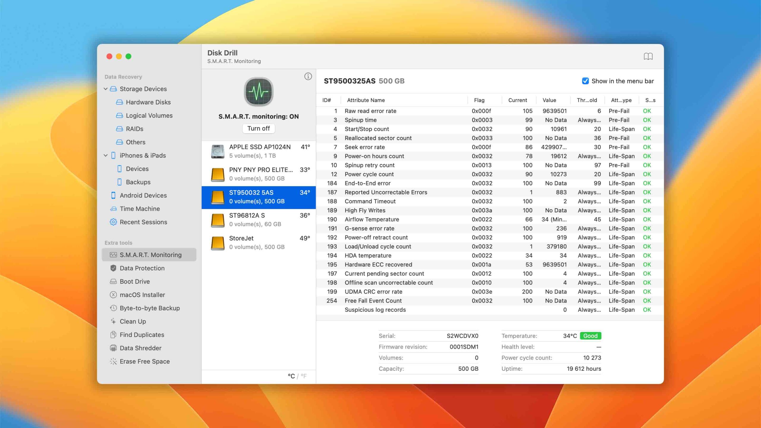 disk drill for mac smart monitoring-module