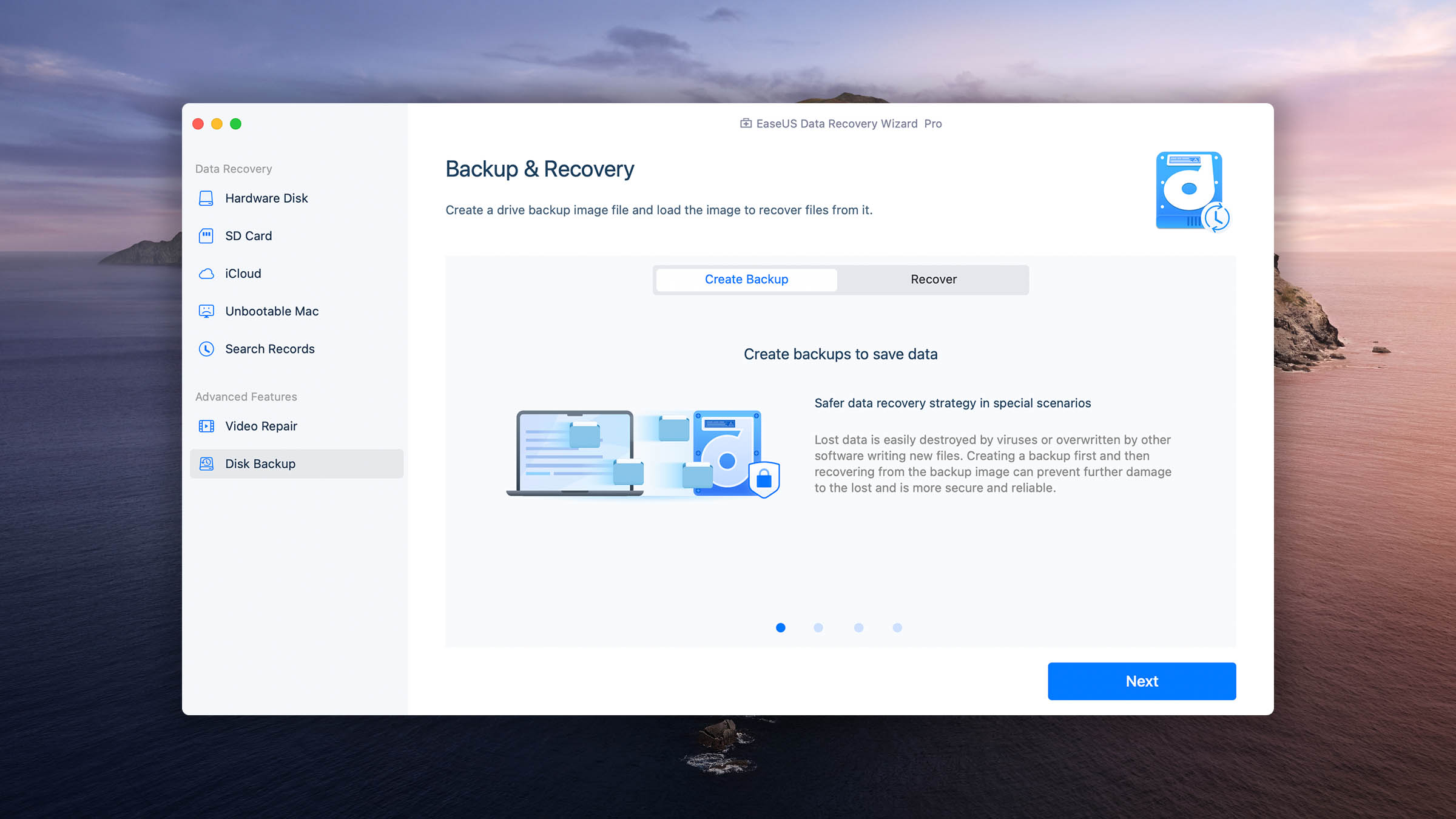 easeus data recovery disk backup