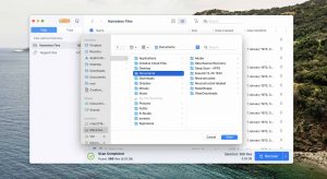 easeus data recovery selecting local folder