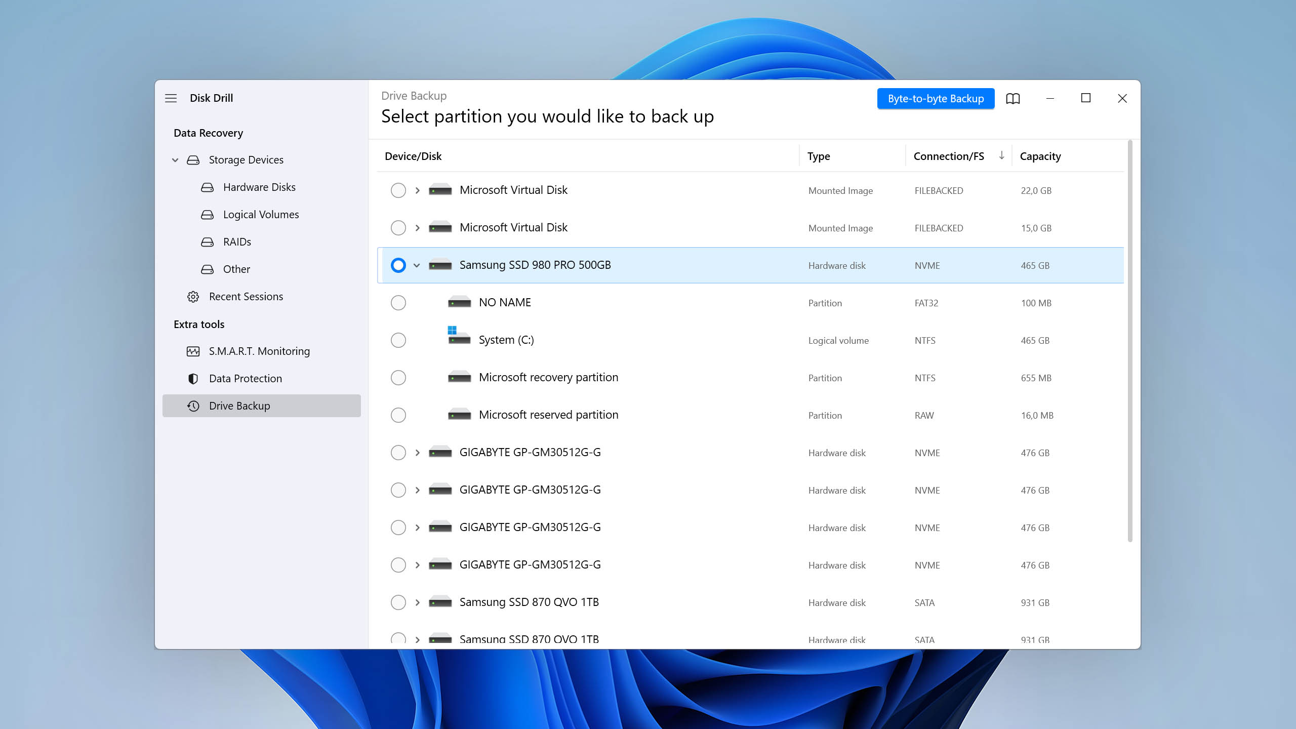 disk drill for windows drive backup