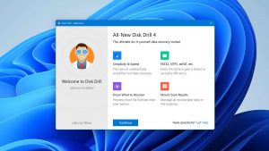 disk drill for windows first welcome screen