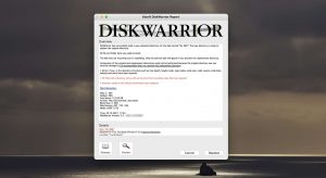 diskwarrior hfs directory rebuild report