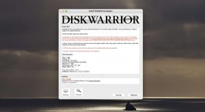 diskwarrior result window