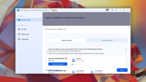 easeus data recovery wizard disks and partitions list