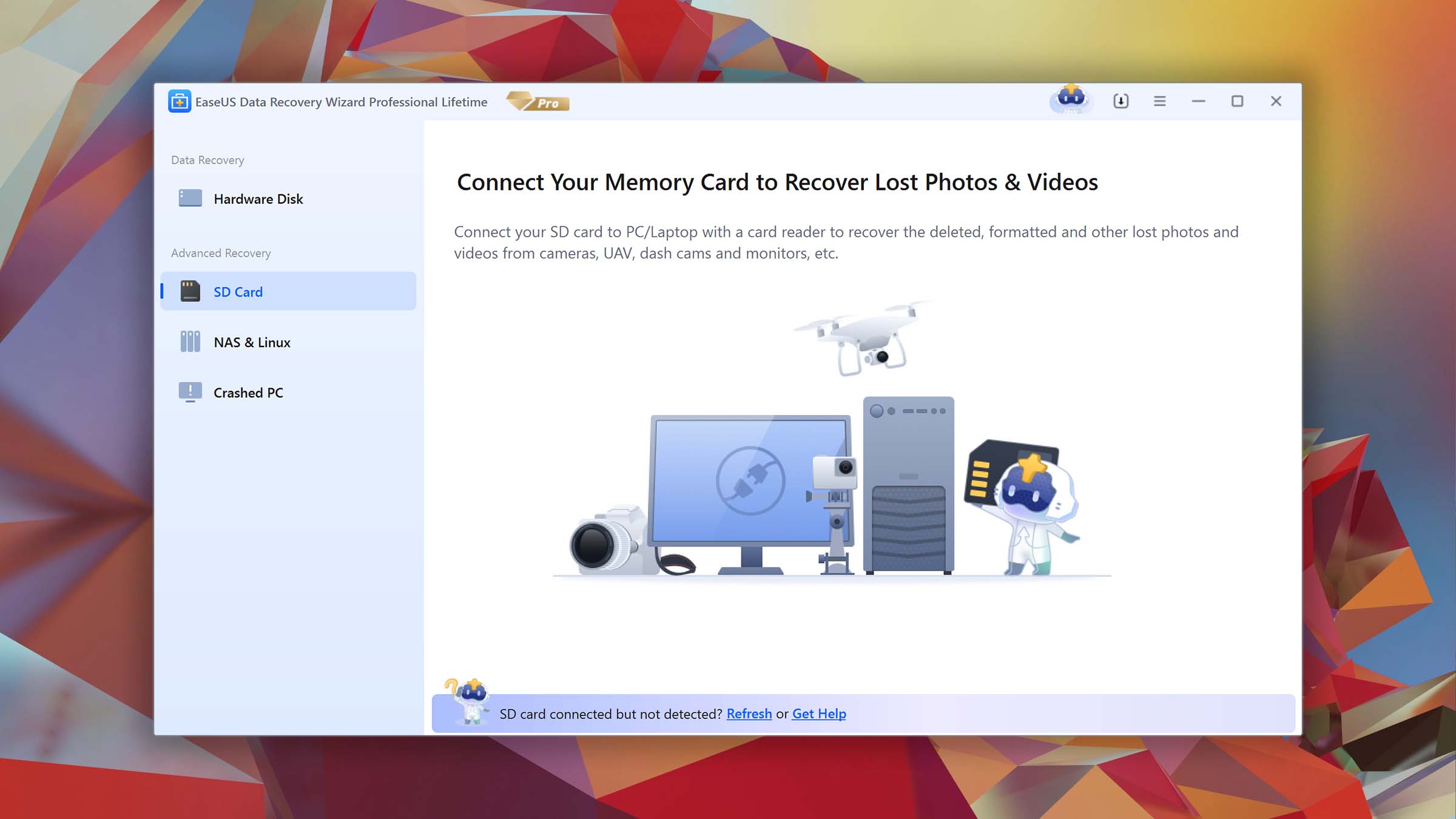 easeus data recovery wizard sd card recovery
