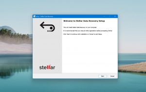 stellar data recovery setup