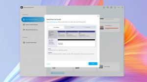 wondershare recoverit hard drive not found window