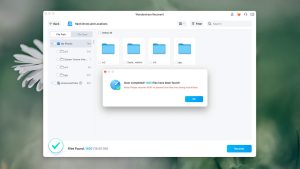 wondershare recoverit finished scanning process macos