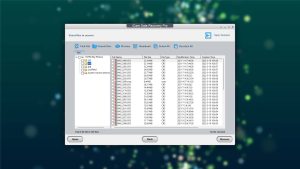 icare data recovery file list view