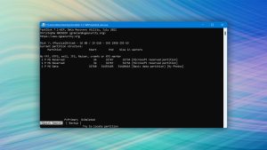 testdisk start quick partition search