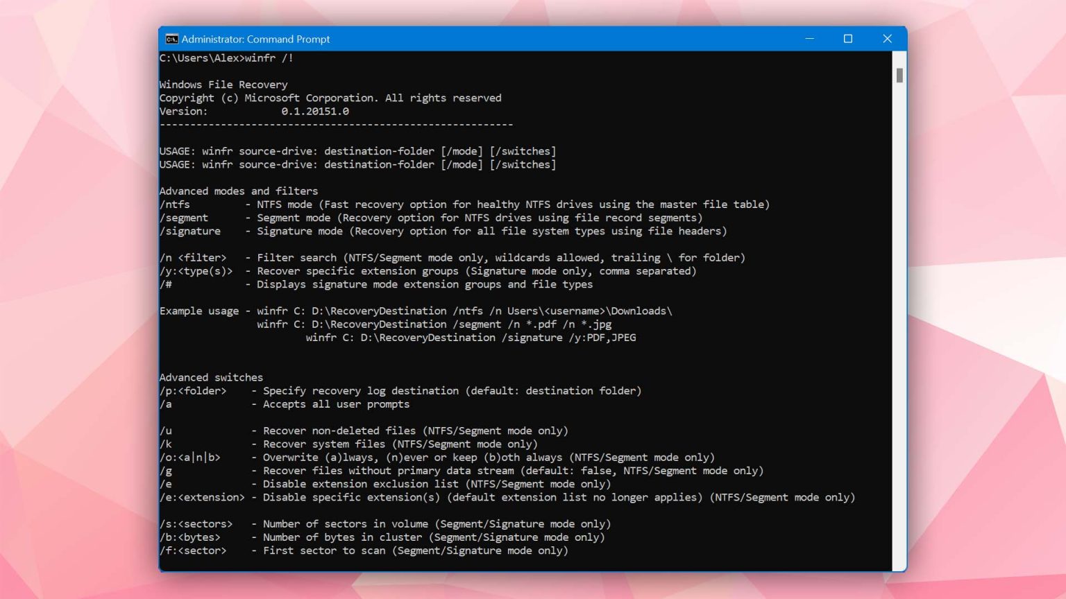 Windows File Recovery Review Internal Project Made Public (2024)