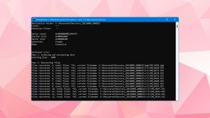 windows file recovery recovering process