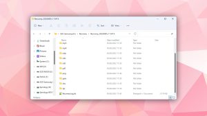 windows file recovery view recovered files in explorer
