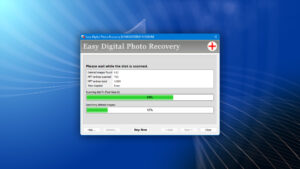 easy digital photo recovery scanning process
