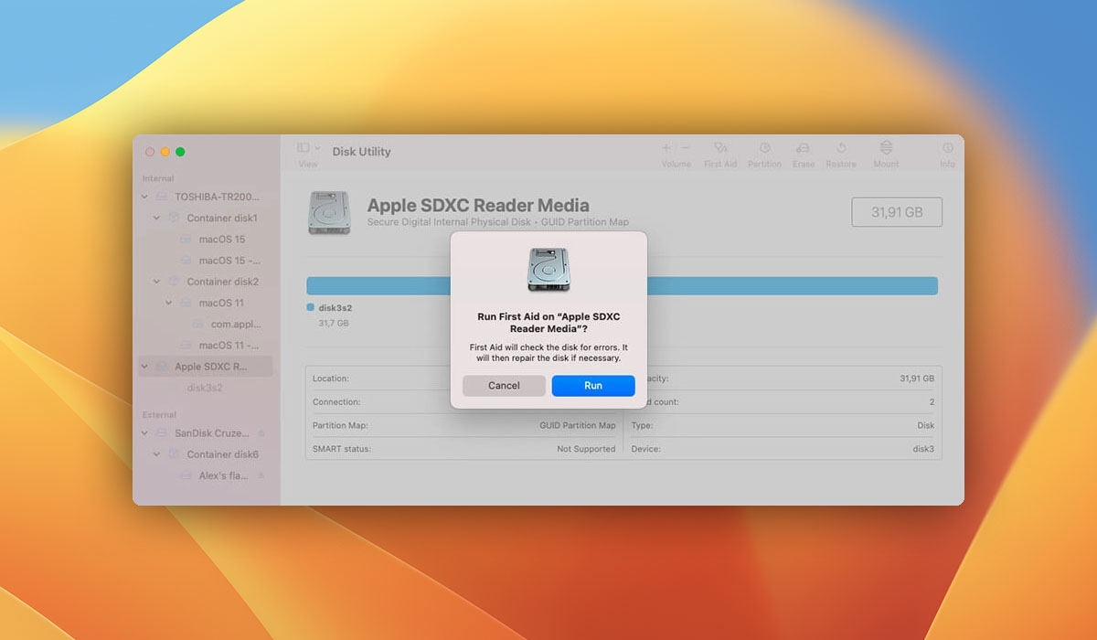 Fix SD card corruption on Mac