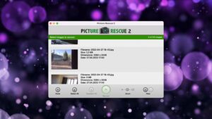 picture rescue list view with thumbnails