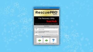 sandisk rescuepro select disk to scan