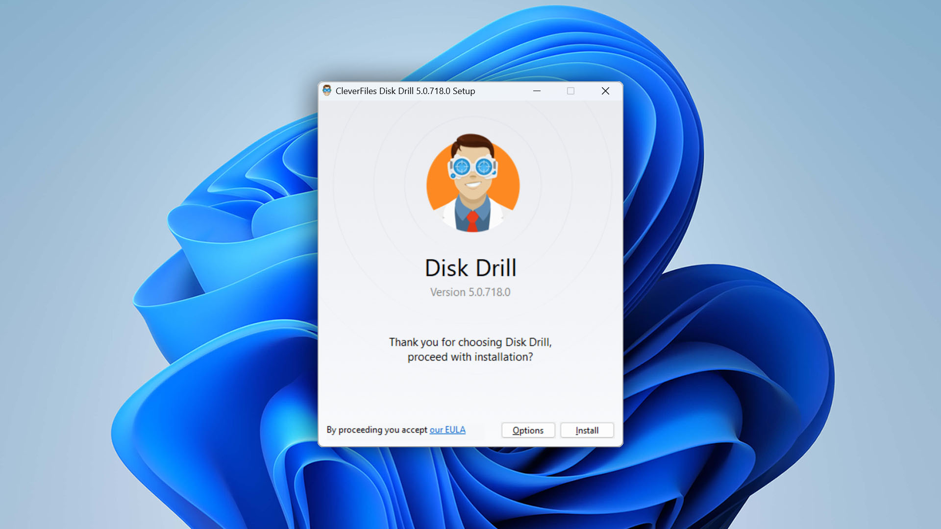 install disk drill to recover lost data from ssd drive