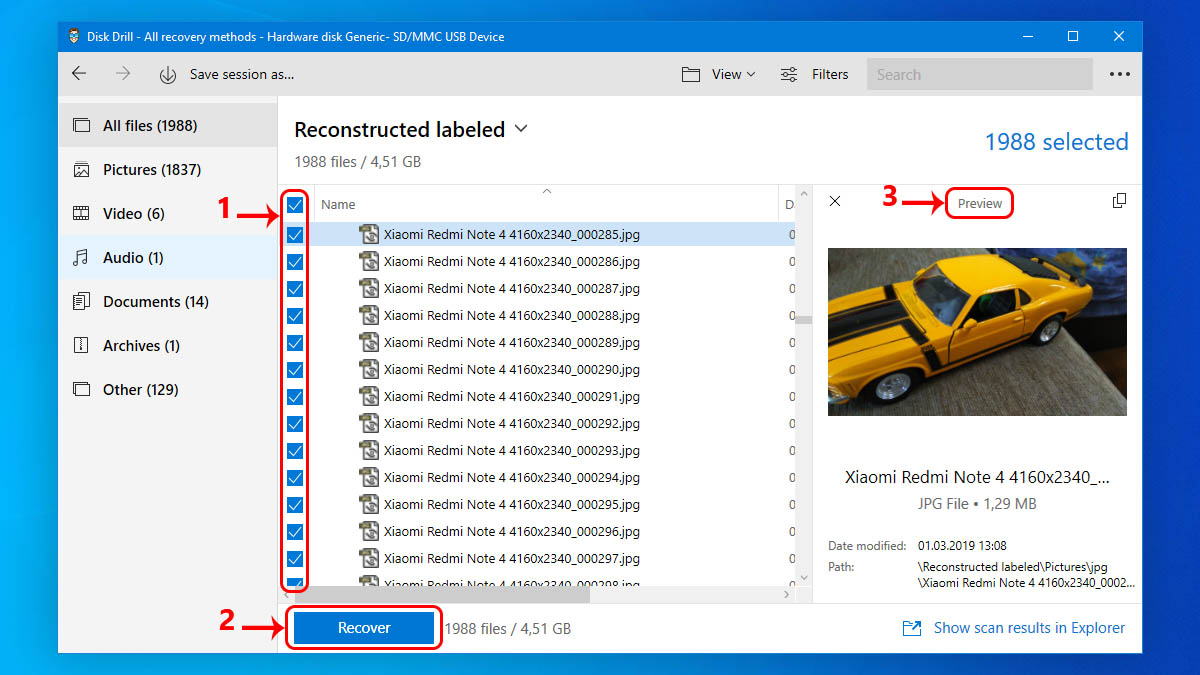 recover data from corrupted sd card