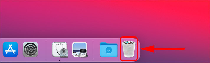 Open Trash on Mac