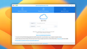 syncios data recovery icloud restore