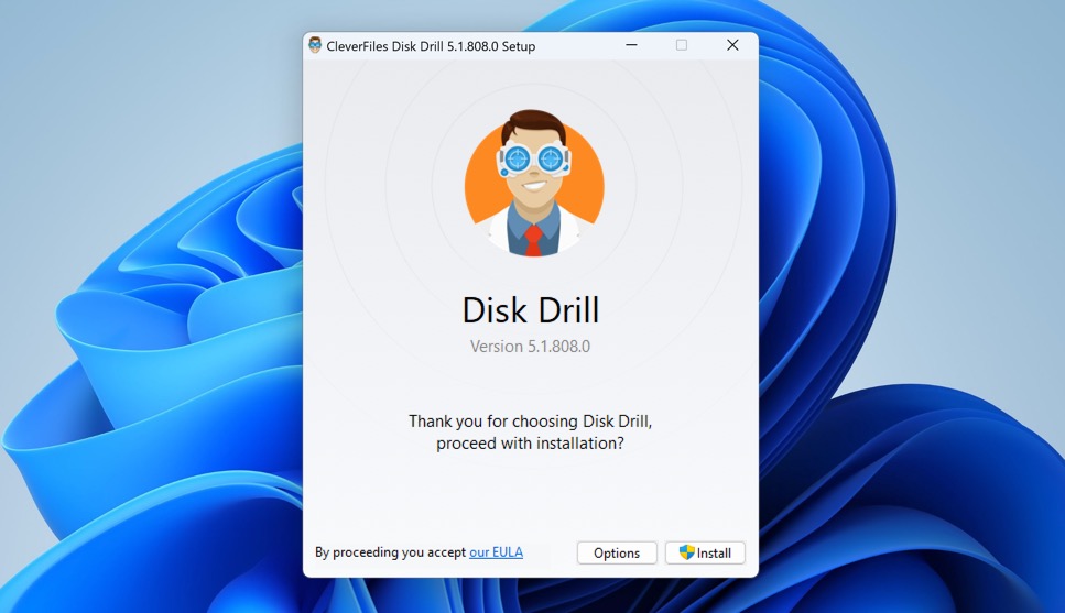 disk drill default install