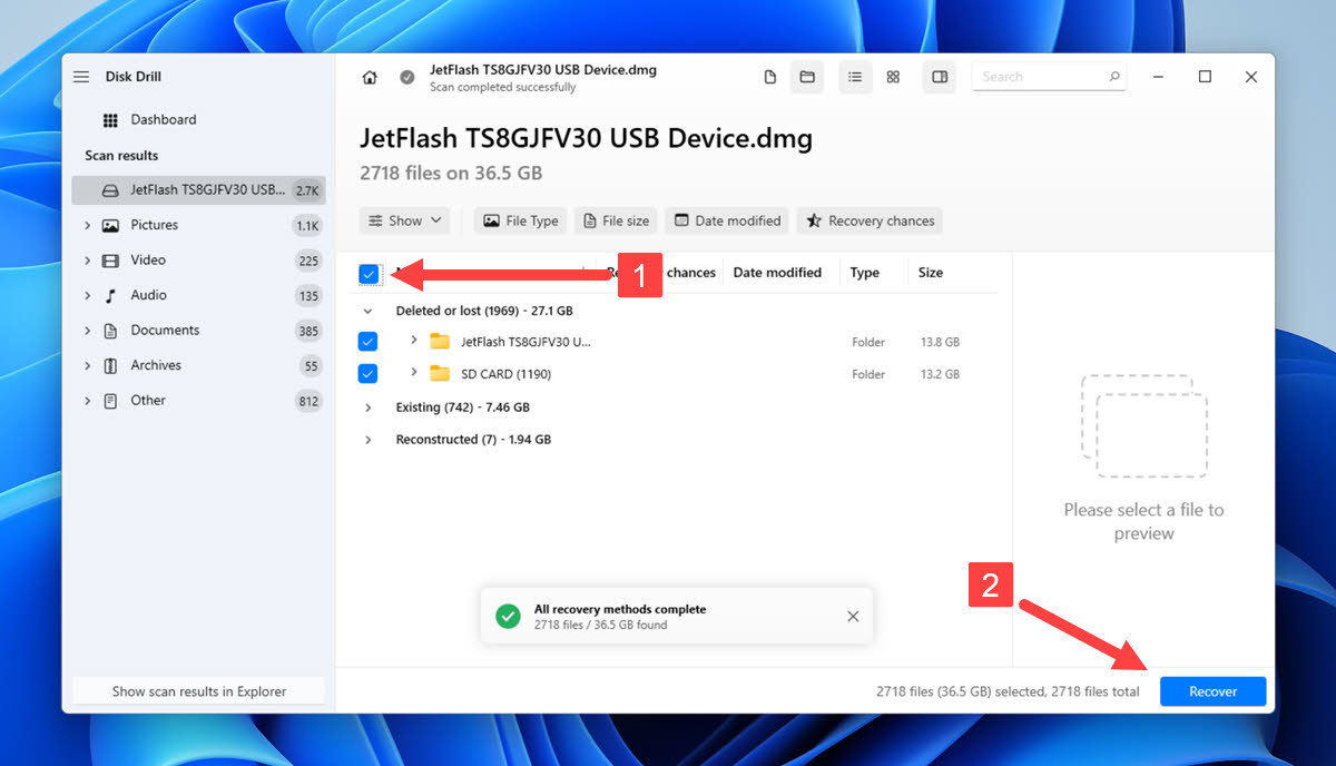 disk drill recover entire sd card image