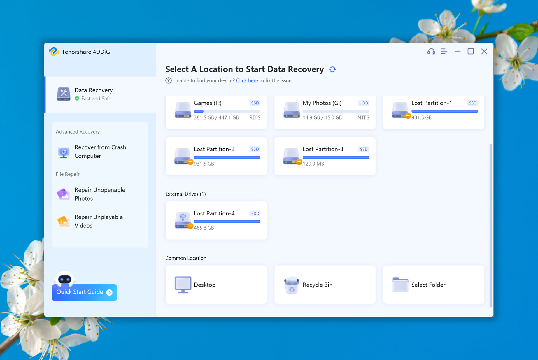 tenorshare 4ddig data recovery for windows