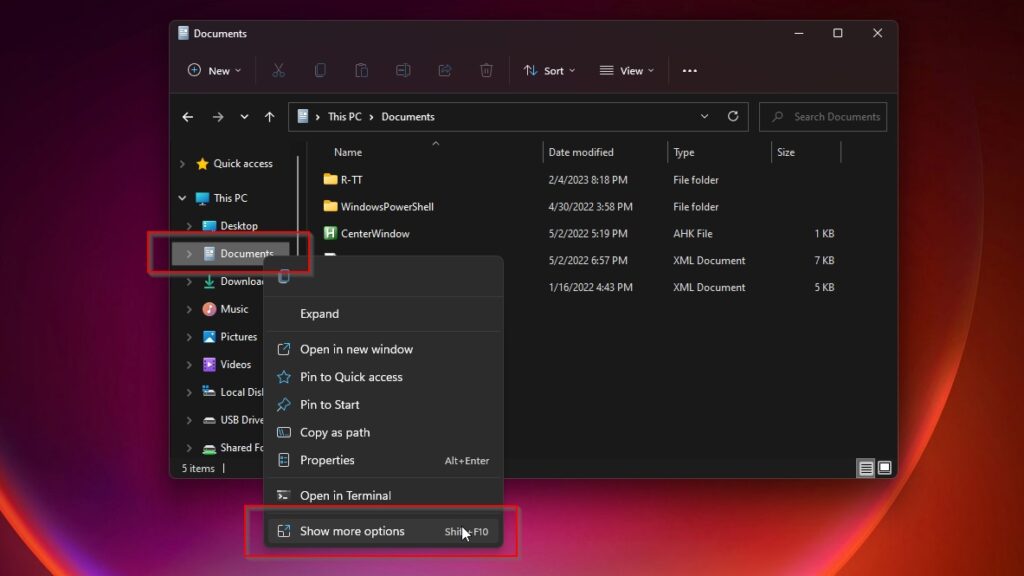 Windows File Explorer Right Click Show More Options
