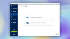 acronis cyber protect home office sync window