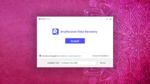 anyrecover data recovery installation file