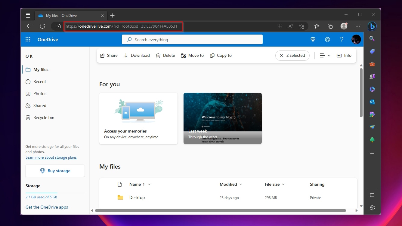 OneDrive Site