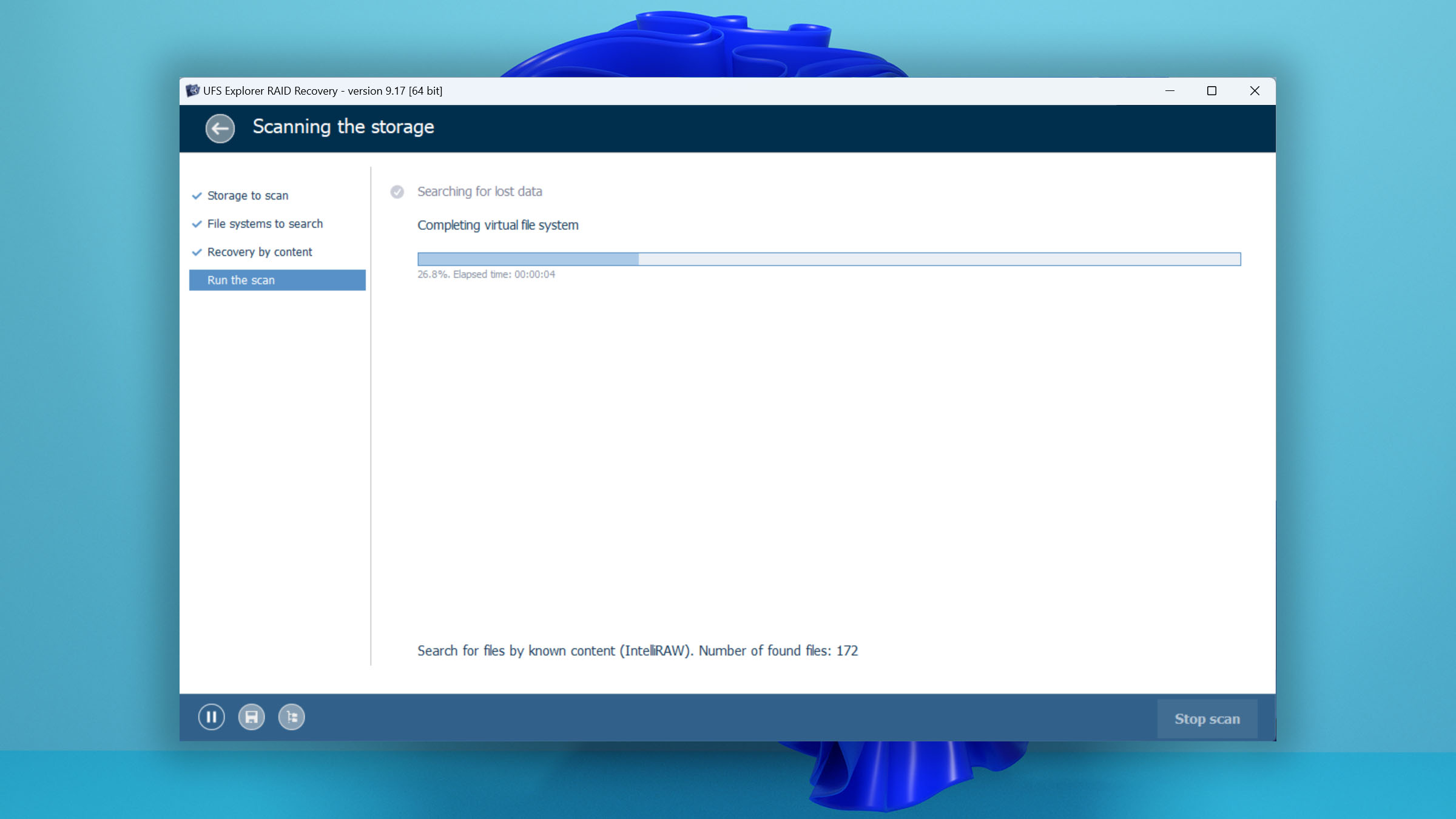 ufs explorer completing virtual file system