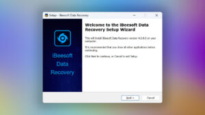 ibeesoft data recovery installation step 1