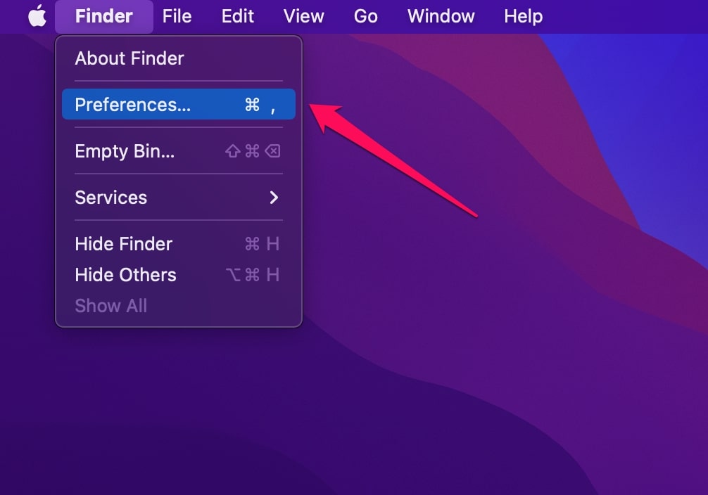 finder preferences